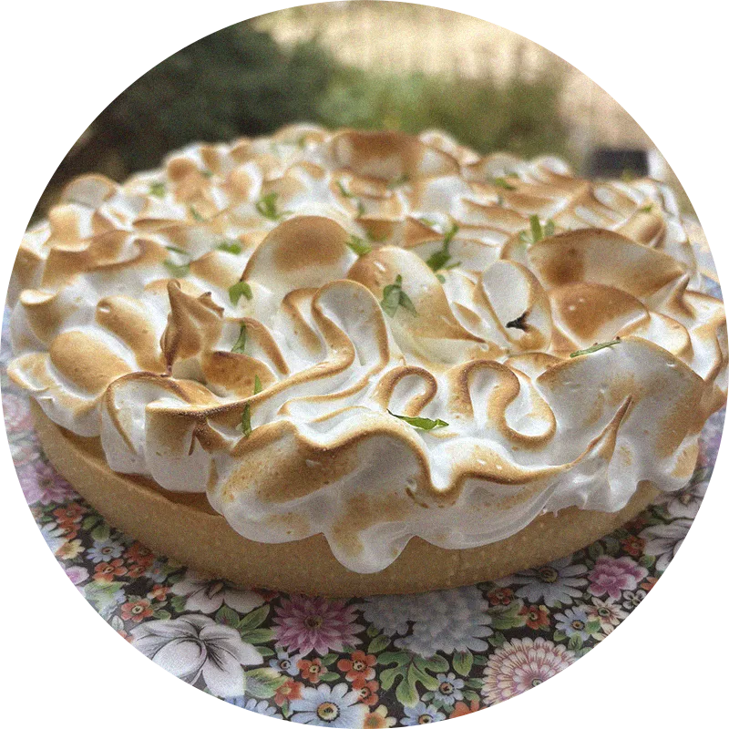 plan large de la tarte citron meringuée