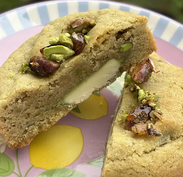 Le cookie pistache/chocolat blanc